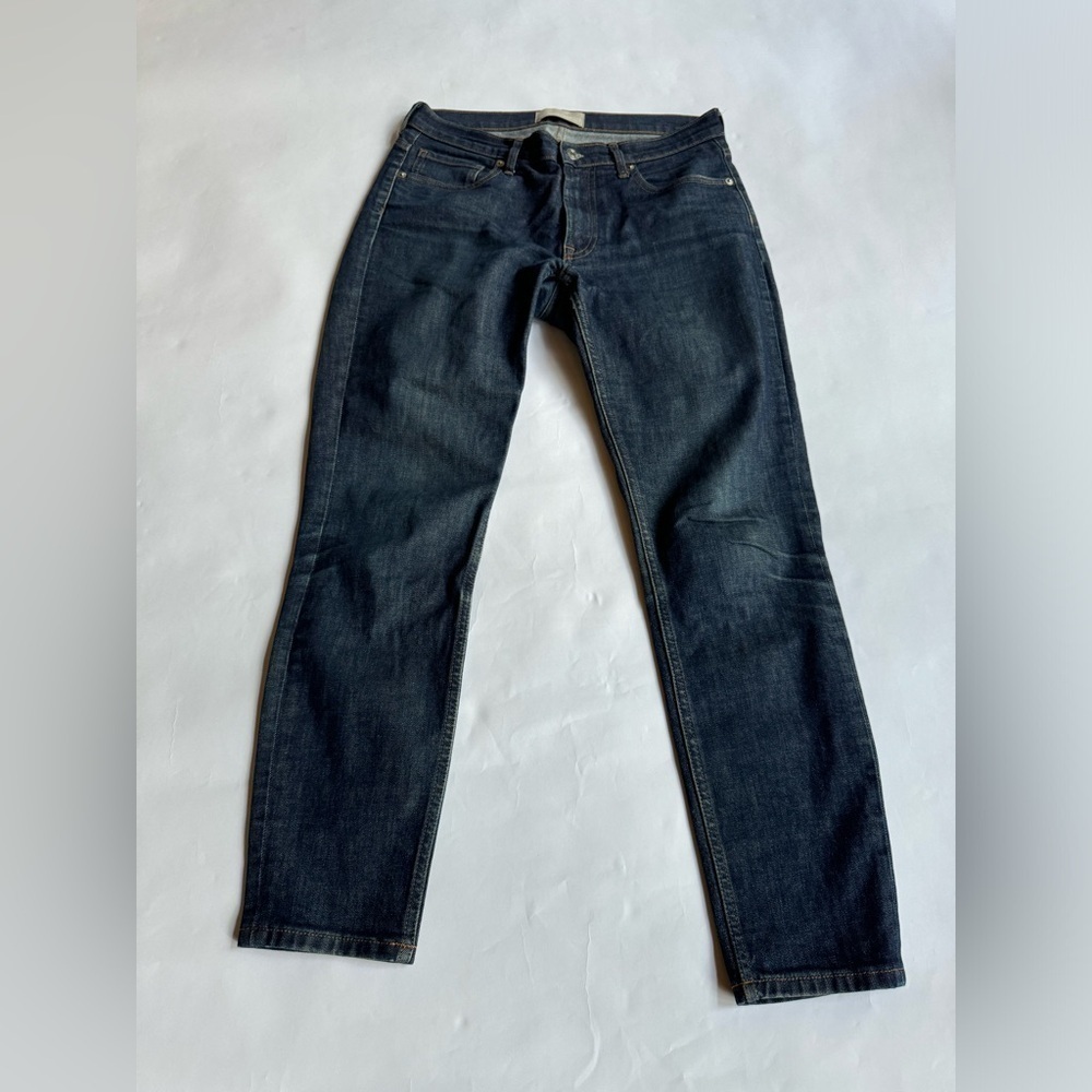 Everlane The Mid Rise Skinny Jean Mid/Dark Blue Premium Stretch 29 Denim